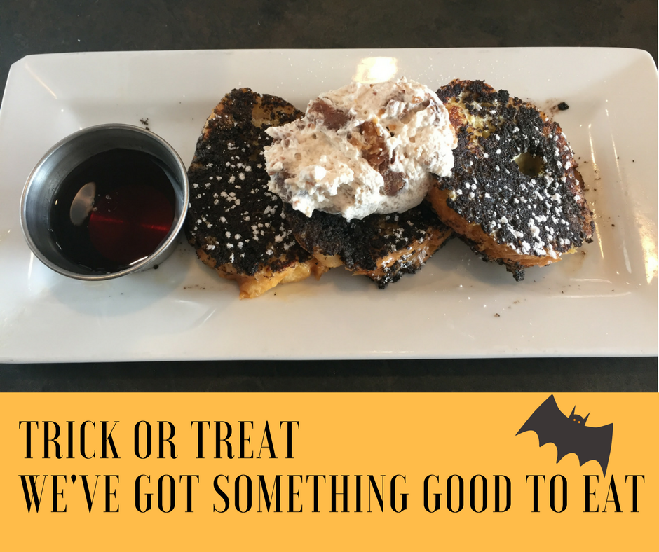 Today's treat: <a href="/Oreo/">OREO Cookie</a> french toast with @ReesesPBCups whip, maple syrup &amp; powdered sugar. It's scary good! #TheLobbyDenver #LobbyBrunchLife