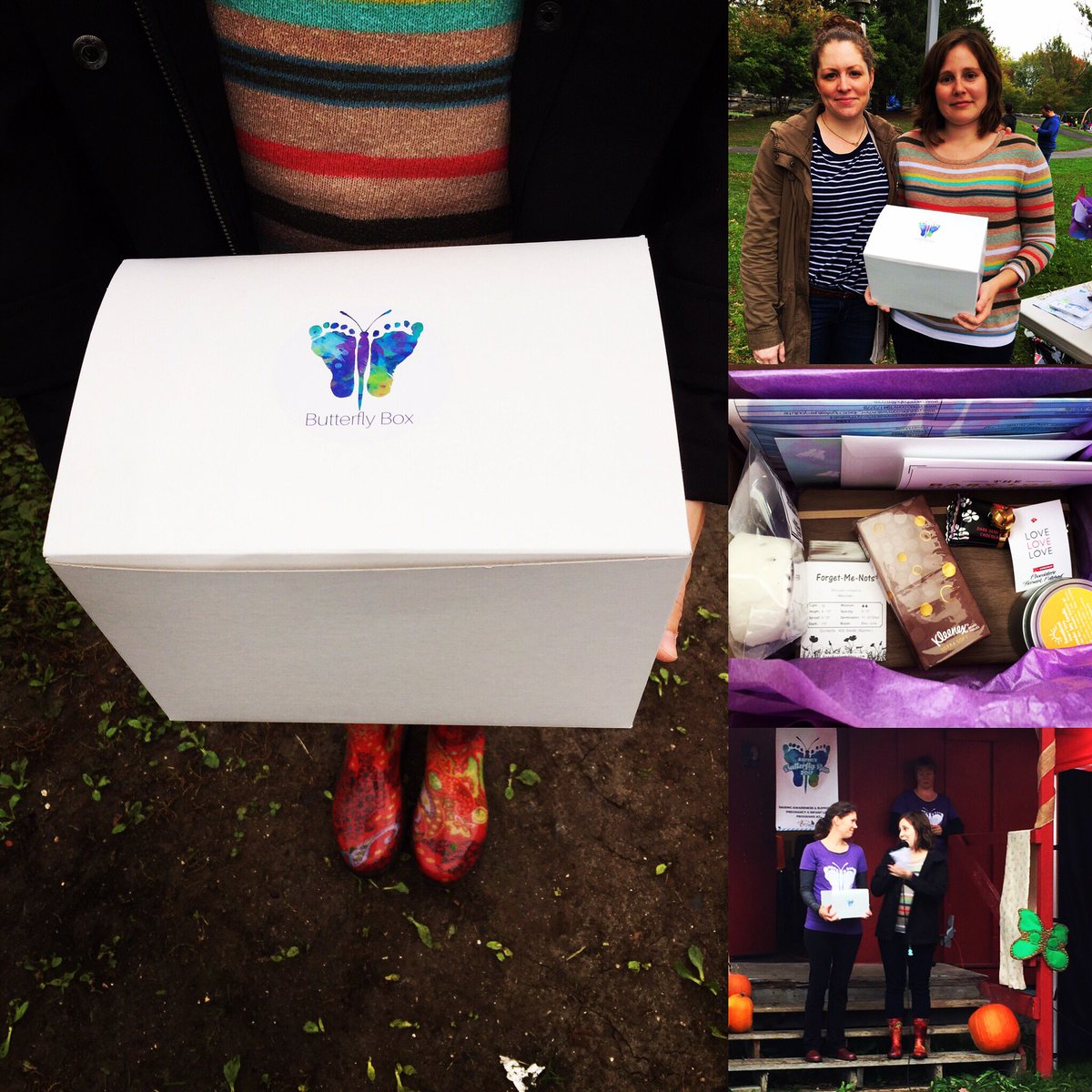 momfriendskits's tweet photo. Introducing the #ButterflyBox thanks to a grant from @Justchangeott in partnership with @OttawaButterfly #perinatalloss #butterflyrunottawa https://t.co/MajY5ov5Pv