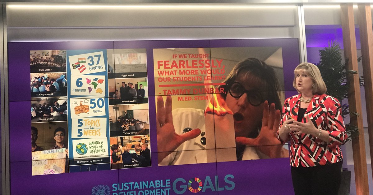 harriscampf's tweet photo. Blown away by @TammyDunbar! This motivates me to be a better teacher #HackClassroom #MIEExpert #MSFTEdu https://t.co/E1NJmpsQWR