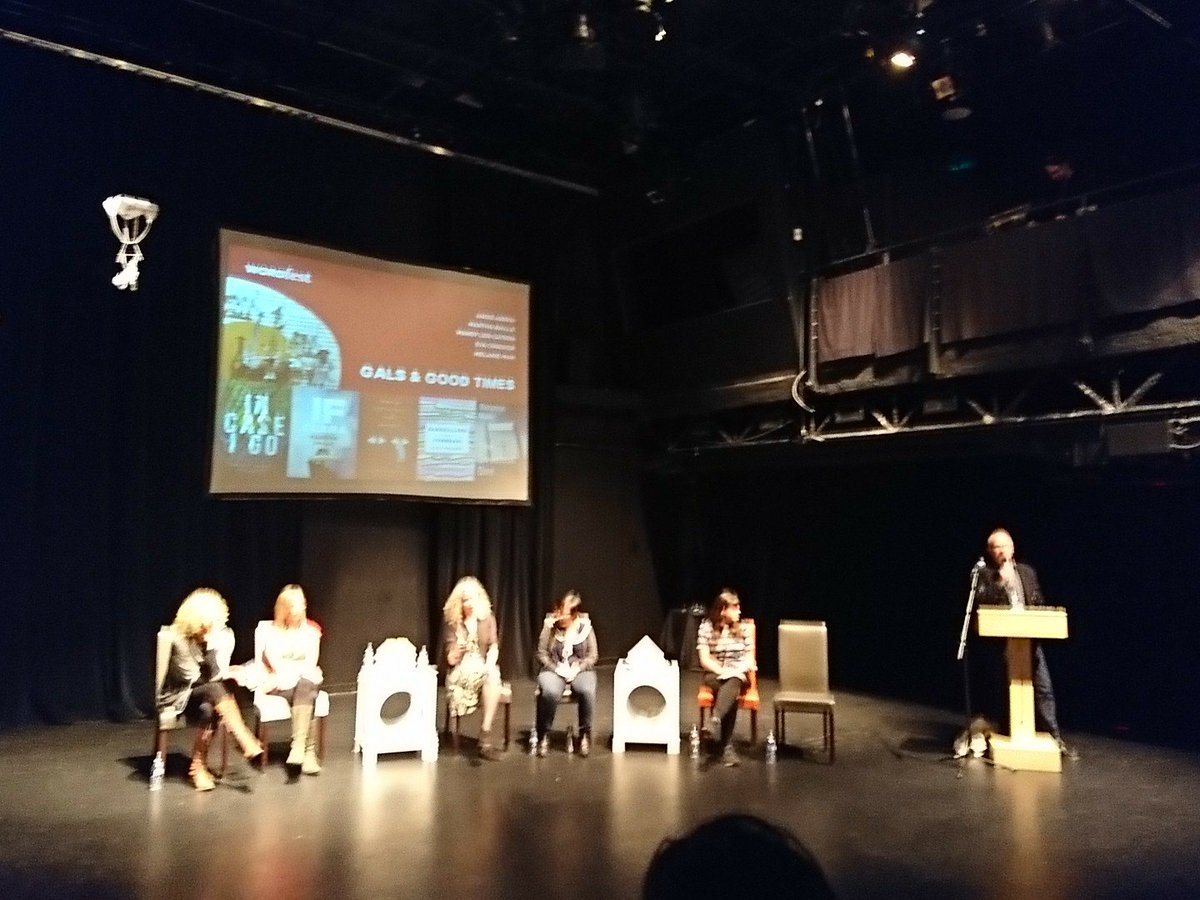 bearded_ladys's tweet photo. The @bearded_ladys are at it again with #wordfest2017 @ the #galsandgoodtimes event!! https://t.co/oeR9tNfLe3
