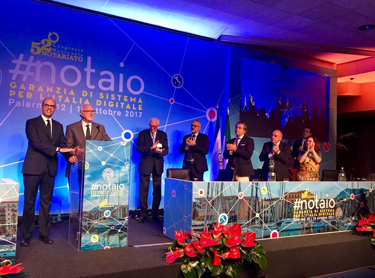 angealfa's tweet photo. Al Congresso Nazionale del Notariato. Grazie ai #notai per aver difeso patrimonio immateriale che caratterizza loro professione: la fiducia. https://t.co/Dbjvc8vp1T