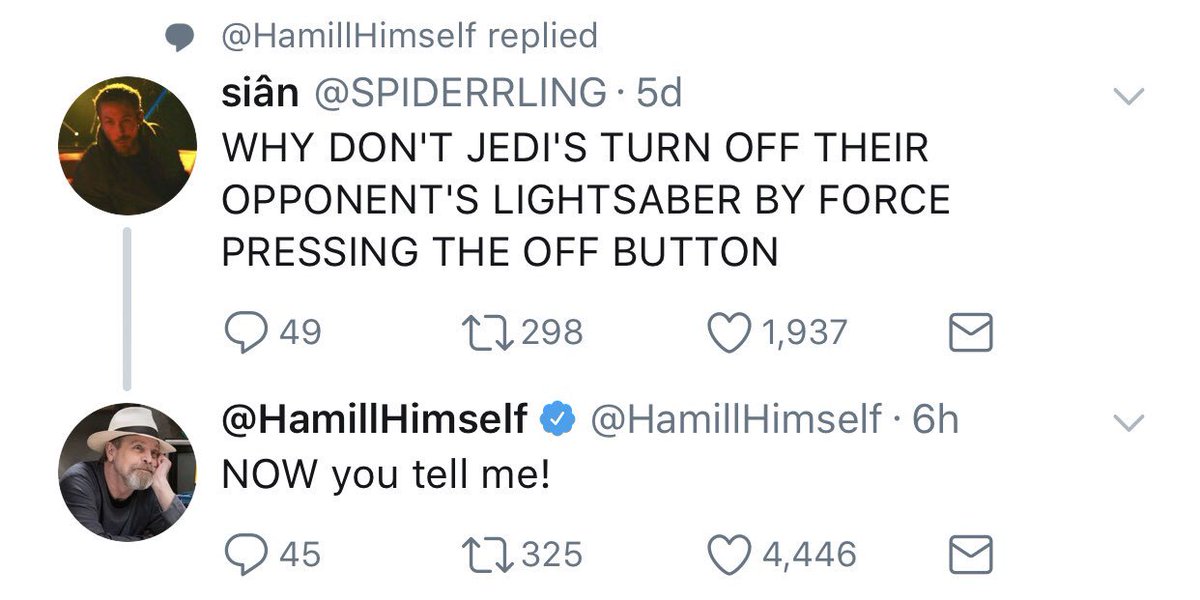 carlquintanilla's tweet photo. The best —>

@HamillHimself https://t.co/zwWkcVCtZK