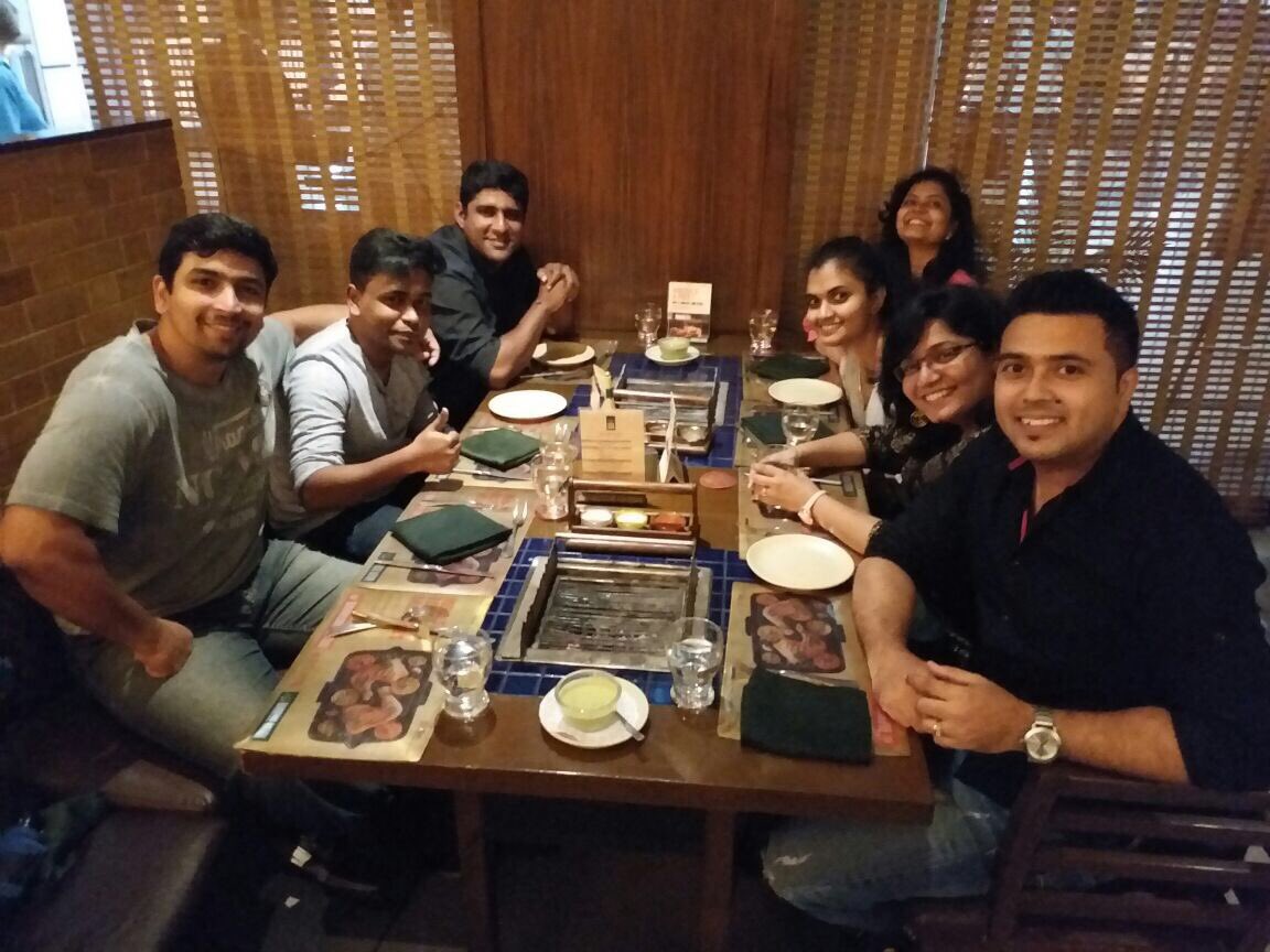 tanaysarpotdar's tweet photo. After a hard month at work - a party with team which toiled along ! #barbecue #superlaugh https://t.co/fIi85Syxfa