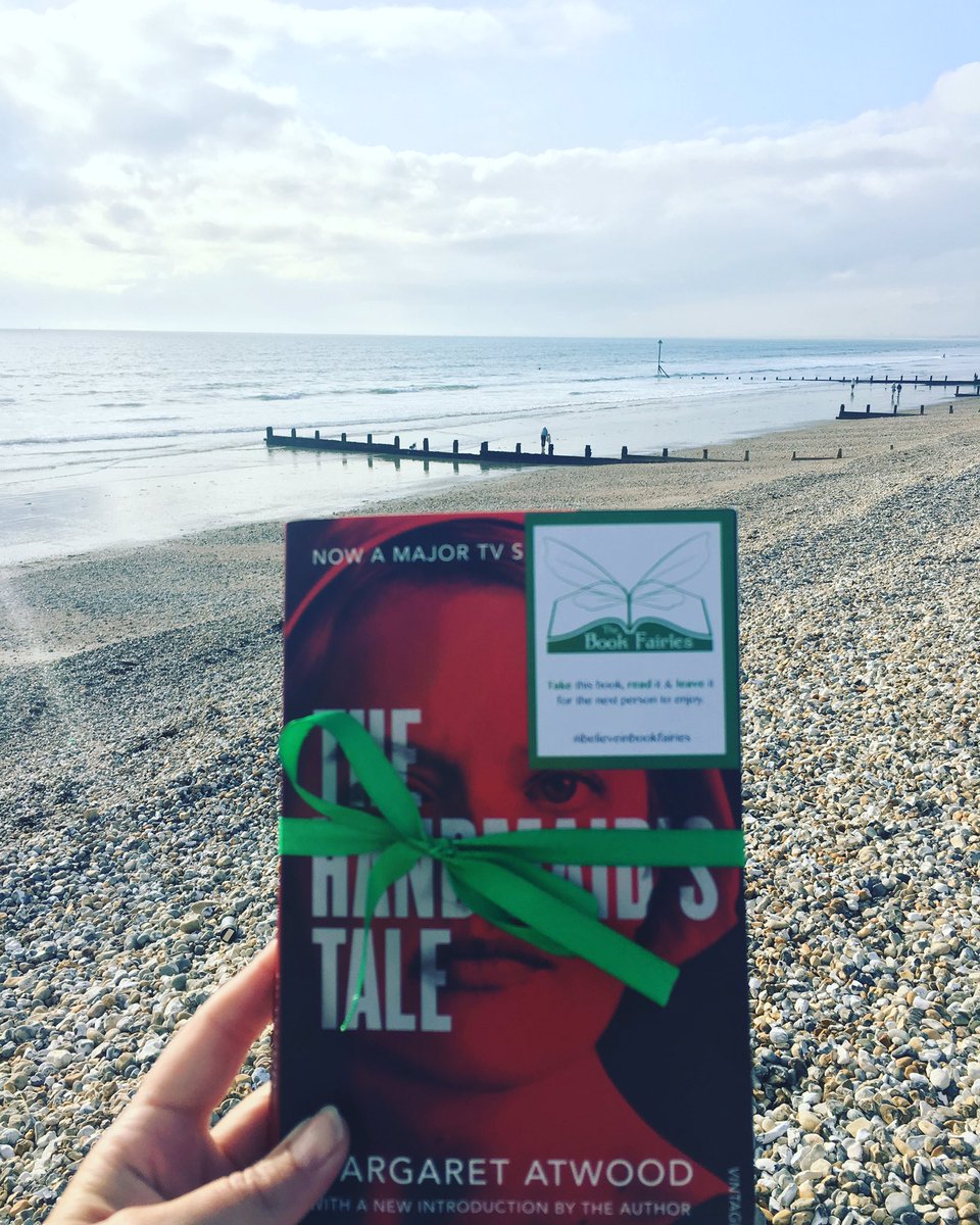 BookfairyBerks's tweet photo. Our Berkshire fairy travelled to West Wittering and left a copy of The Handmaid's Tale for #dystopiaday #bookfairies #didyoufindit? https://t.co/n7IT1MBo4V