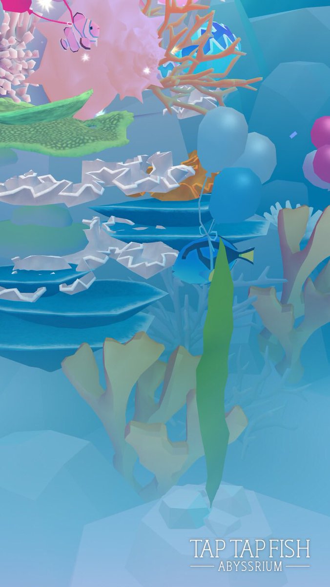 Starblersummer's tweet image. My Balloon Blue Tang:) 
#taptapfish
Download: onelink.to/jhe4sh