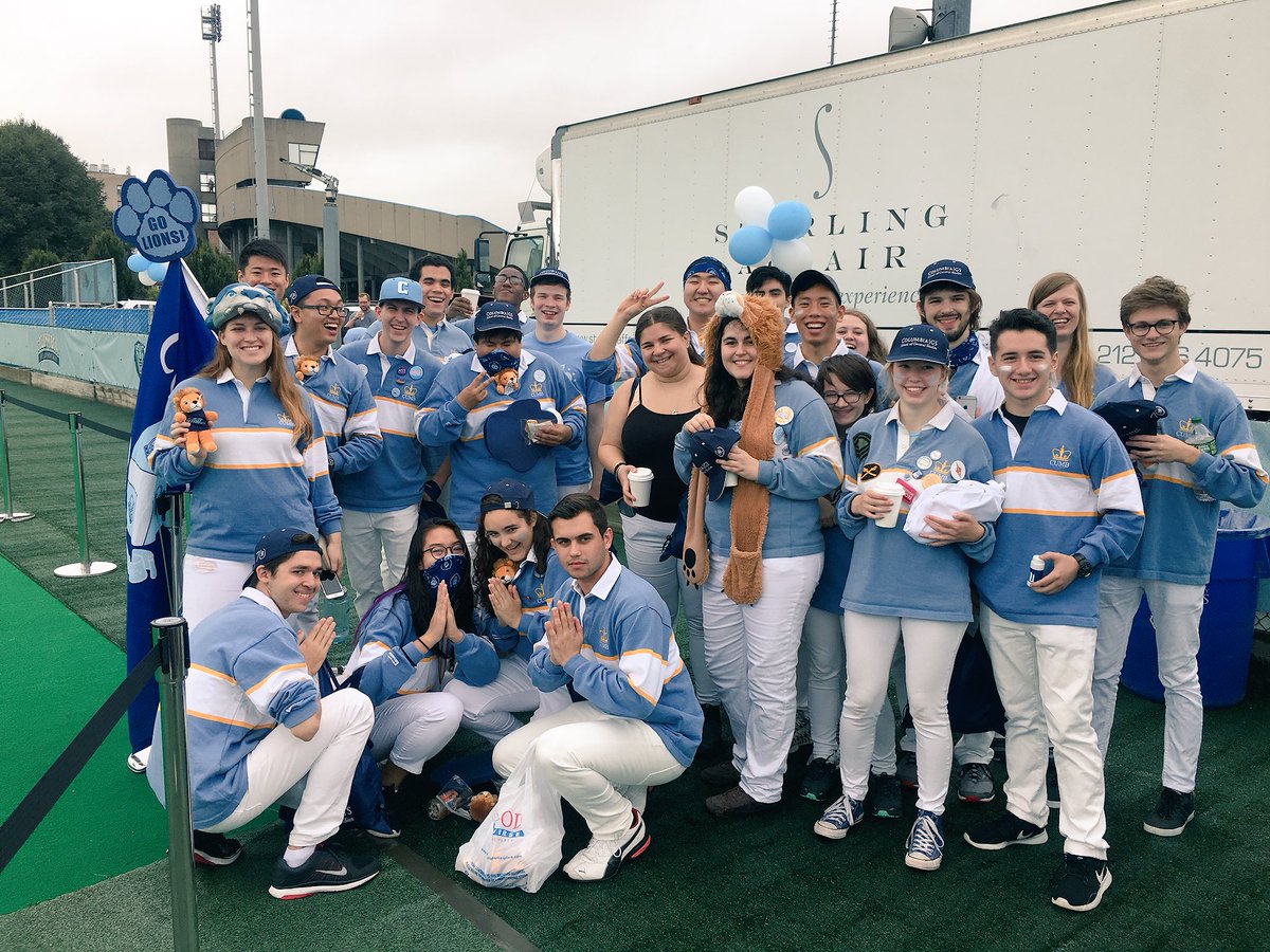 Columbia_CCAA's tweet photo. Snapshot of the @CUMB marching on in for the #ColumbiaHomecoming BBQ! 🦁 https://t.co/kRJhxoD3xN