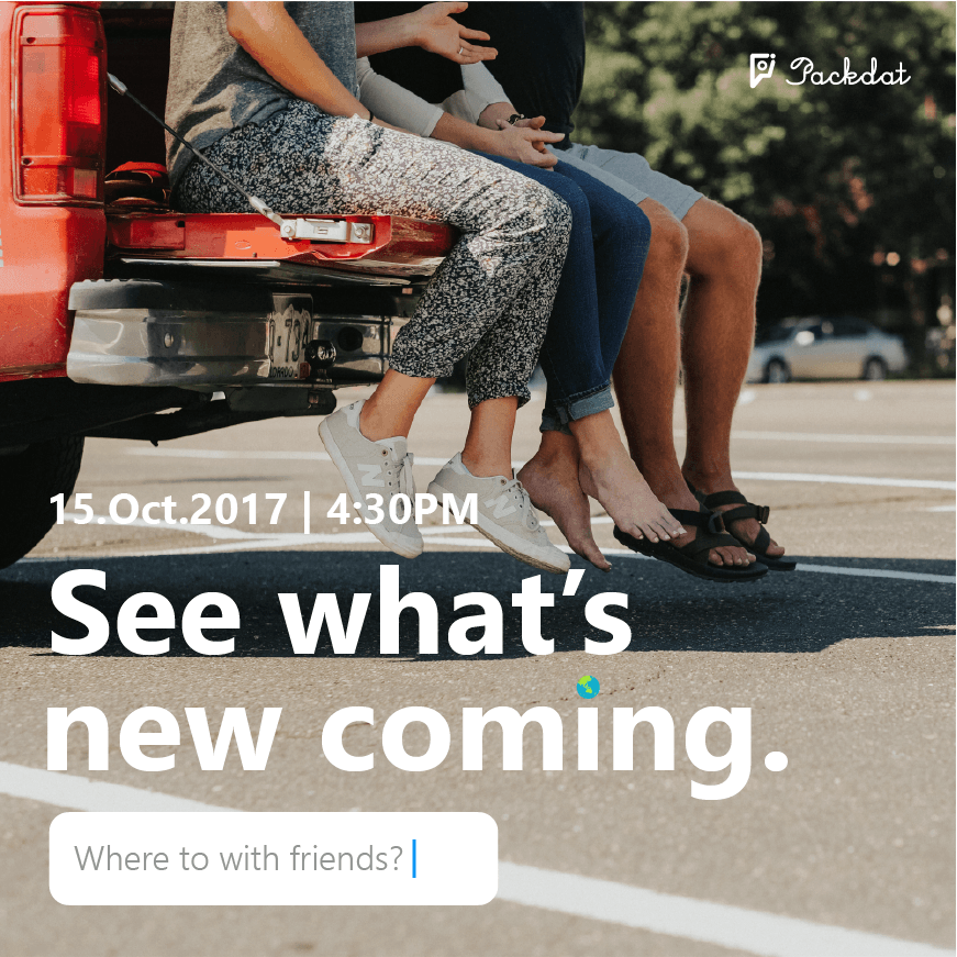 packdatsg's tweet photo. It's official today, in less than 24 hours. We will be opening up our platform for you and your friends, to plan your next trip. #Packdat https://t.co/aTZgK5wz90