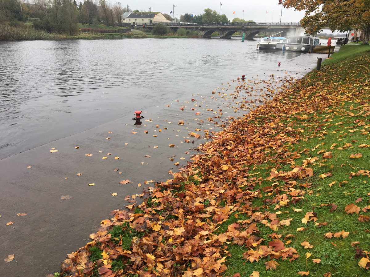 The River Shannon water levels have crossed the north quayside Wall in one section at Ballyleague- Monday’s storm will not help . Standby
