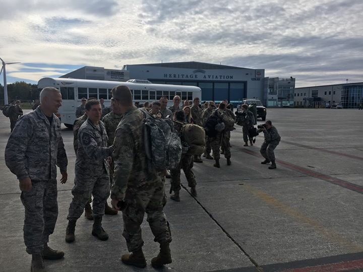 Honored to welcome back the VT National Guard from the Virgin Islands where they were supporting hurricane relief efforts. Thank you all.