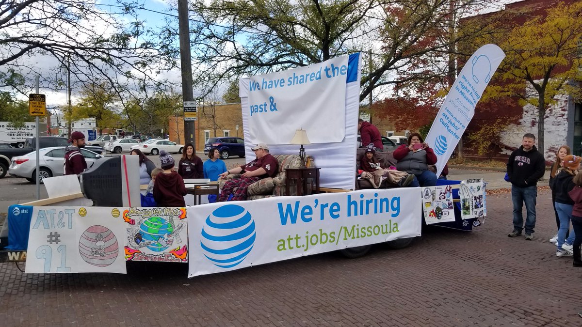 Grizzly Homecoming Parade!!! #MTGriz #LifeAtATT #WeAreEntertainment #CareerGoals @CurranATTCare