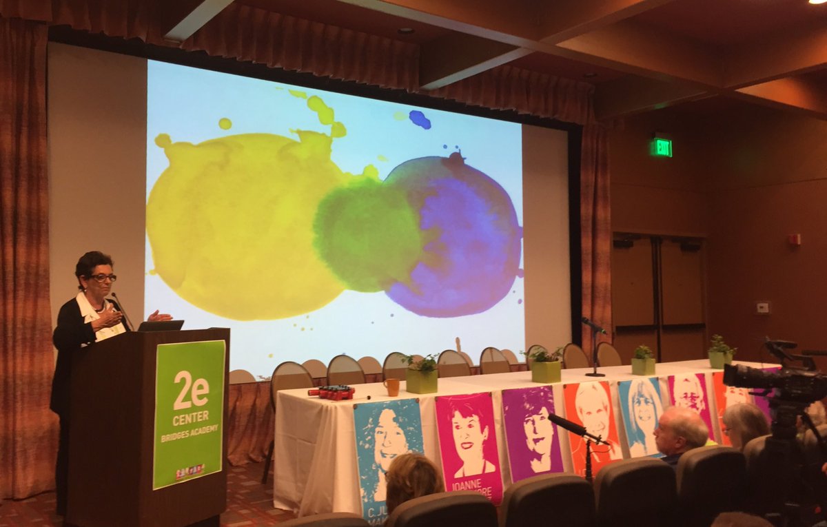 2e Center director Susan Baum kicks off Saturday's talks about supporting #twiceexceptional kids. #2eSymposium17 #2ekids <a href="/BRIDGESdotEDU/">Bridges Academy</a>