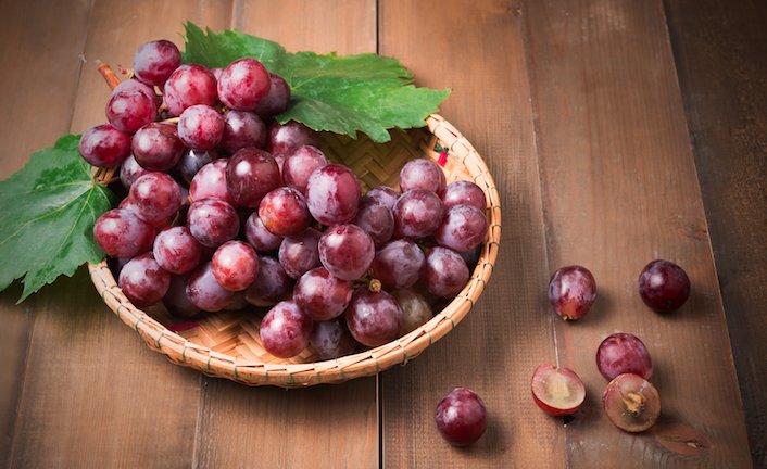 Fun Food Fact: The average person eats eight pounds of grapes each year!