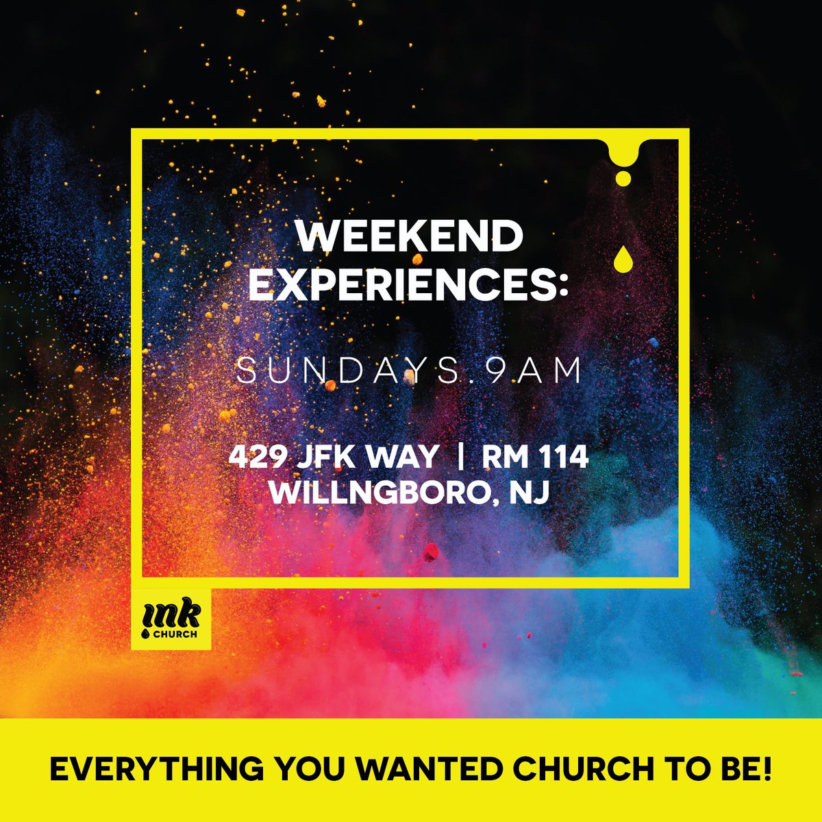 influencepstr's tweet photo. Join the Party tomorrow as we celebrate Jesus! #inkchurch https://t.co/ZvqrBPq7u4