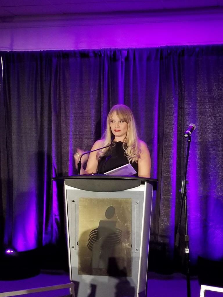 LakeviewIns_Wpg's tweet photo. Jaycee emcee'ing the @SKbrokers presidents dinner last night. Thanks for representing Lakeview and the industry so well. #ibascon2017 https://t.co/8h6qfMlRI1
