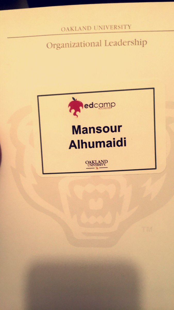 DrMalhumaidi's tweet photo. Now in #EdcampOU in Michigan
#KSAedex https://t.co/zG4yi7XG5L