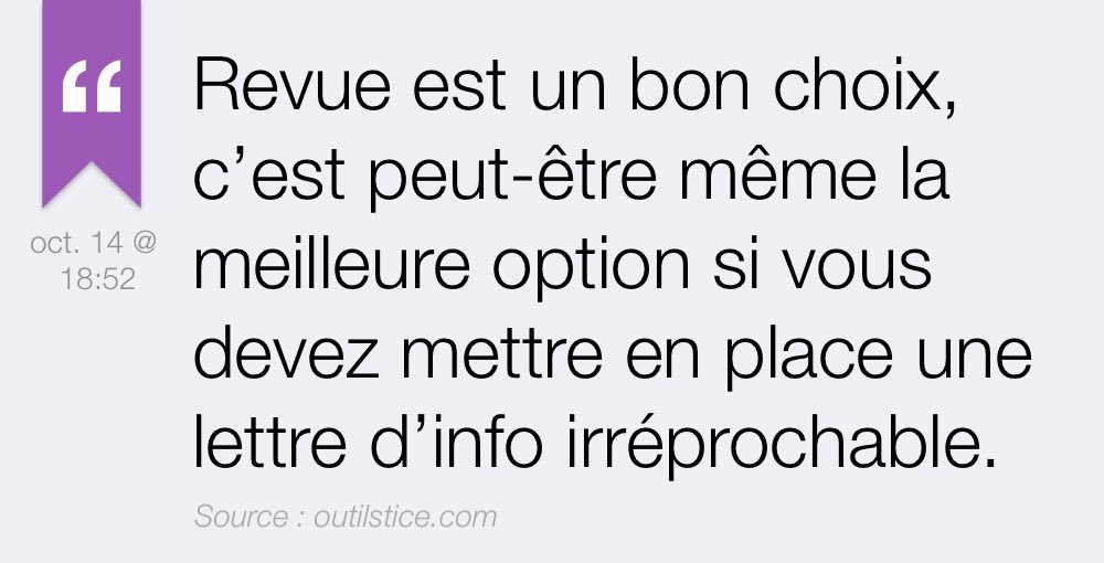 OutilsGoogle's tweet photo. Revue. Un outil formidable pour réaliser des newsletters irréprochables. https://t.co/wSzx0nvBwh https://t.co/z2VijqO7yY