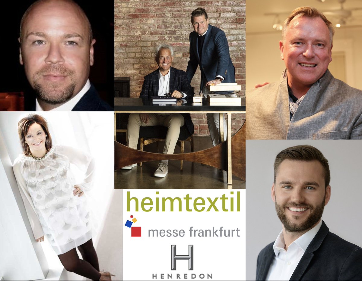 Join me @ @myhenredon 10/14 2:30pm Market Square 500 - <a href="/BadgleyHome/">BadgleyMischkaHome</a> <a href="/_bruceandrews/">Bruce Andrews Design</a> @Heimtextil <a href="/Krissa_THstyle/">TH_Style</a> #trends #textiles #hpmkt