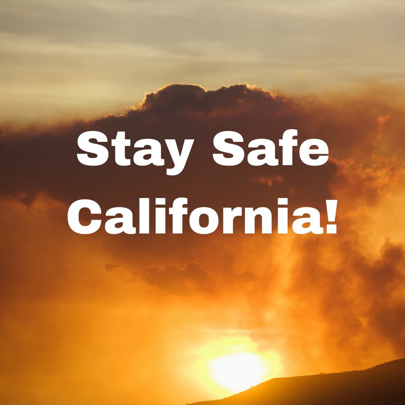 LumberInn's tweet photo. Prayers out to those affected by the fires in California! https://t.co/28EC5753hH