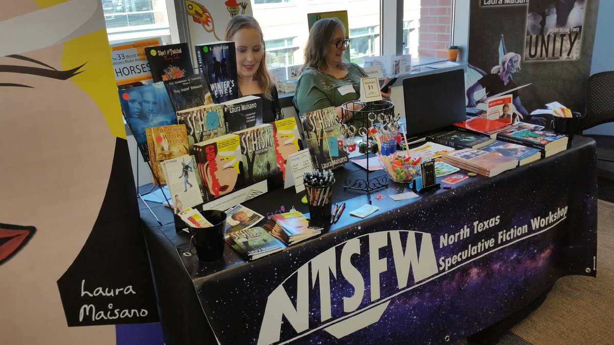 alleypat's tweet photo. Meeting great people at @fwbookfest @TCCollege #dfw #dfwstuff @editalley @ntsfw @MaisanoLaura https://t.co/IhE4YVXUAN
