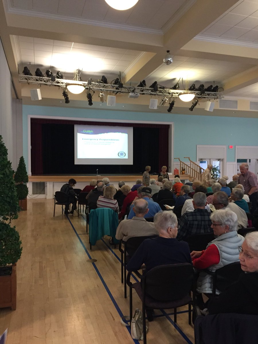 gwps_cp's tweet photo. Happy to present on Emergency Preparedness with @GuelphFire @acpww at the Village by the Arboretum. #72hourkit #fileoflife #sdm https://t.co/jLLQFVh649