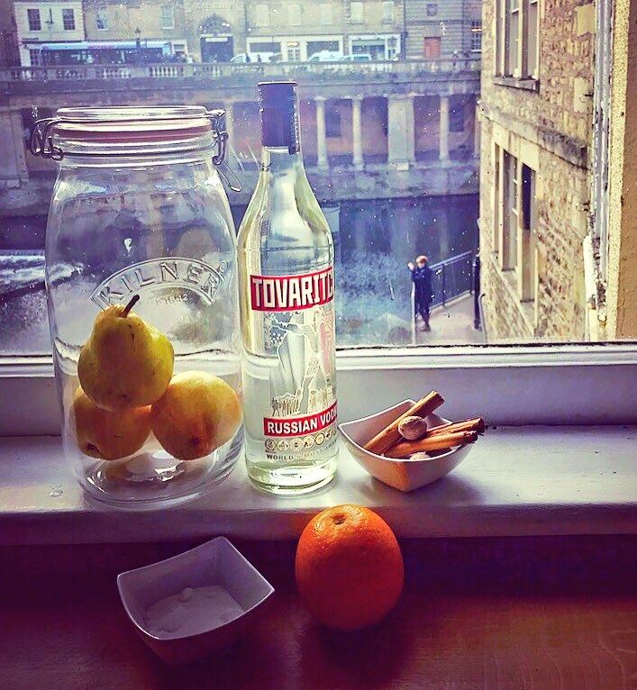 ChezDomBath's tweet image. Trying out a Poire Williams recipe, watch this space......#pears #poire #firstgo #watchthisspace #drink #Bath