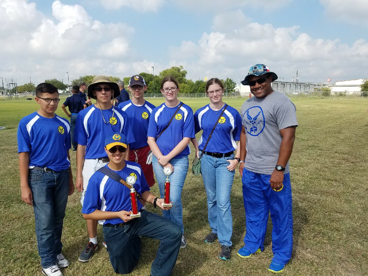 scclbuffs's tweet photo. AFJROTC Model Rocket Team competed @ Judson today! Won 2 second place trophies, 1 for parachute duration &amp; 1 for 100 yard accuracy landing! https://t.co/mlFU2MO5Hc