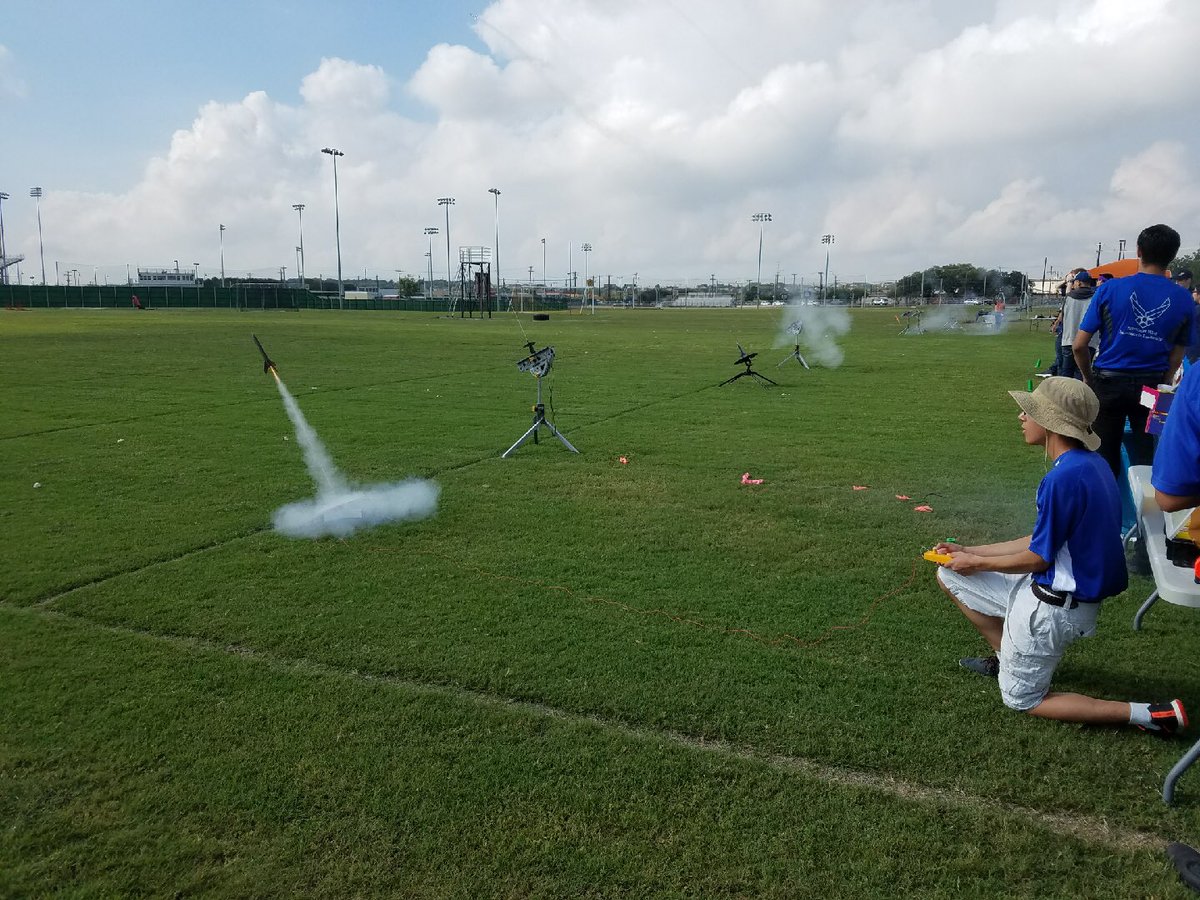 scclbuffs's tweet photo. AFJROTC Model Rocket Team competed @ Judson today! Won 2 second place trophies, 1 for parachute duration &amp; 1 for 100 yard accuracy landing! https://t.co/mlFU2MO5Hc