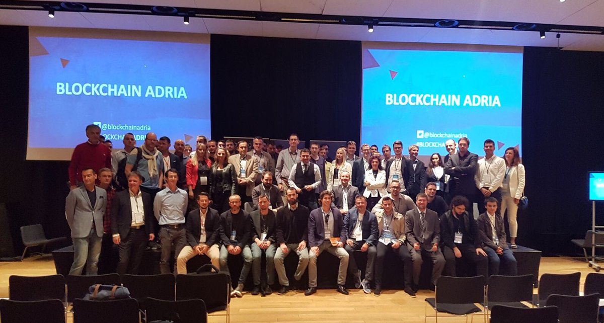Happy to be a part of Blockchain Adria conference. 👍 to the organizer <a href="/COTRUGLI/">COTRUGLI</a> #BlockchainAdria