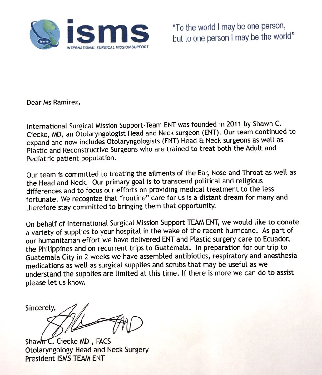 OITeamENT's tweet photo. ISMS Team ENT is donating 100lbs of much needed medications &amp; supplies to @himasanpablo #PuertoRicoRelief #PuertoRicoStrong 🇵🇷🇵🇷 https://t.co/o4cG0MCQhL