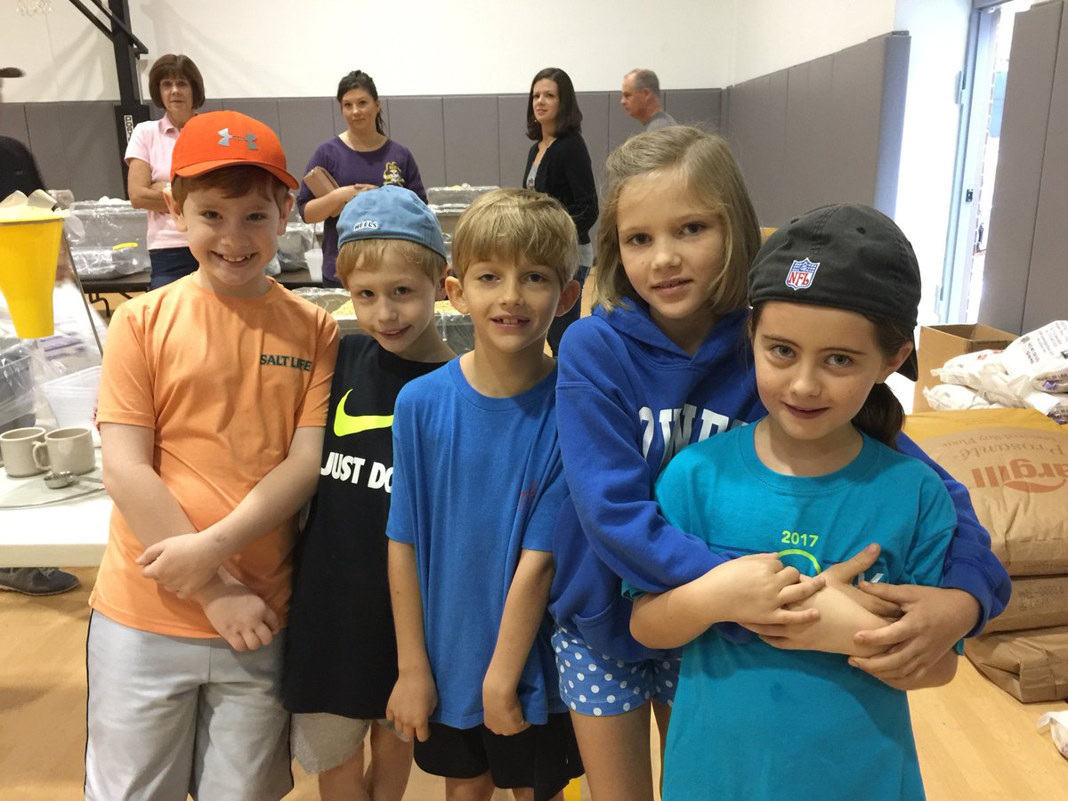 JYJ kids showing up to Rise Against Hunger.  Packed 35k meals today!  #serveourcity #loveourneighbors <a href="/ESUMCraleigh/">Edenton Street UMC</a>