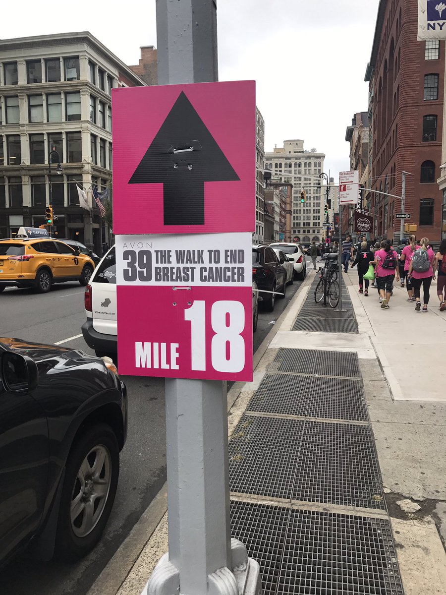 Laurenwagnernyc's tweet photo. Mile 18 #fierceisforever #powerof39 #avon39nyc #avon39 #breastcancer #my39 #avonwalk #nyc https://t.co/bhoUE8tdpy