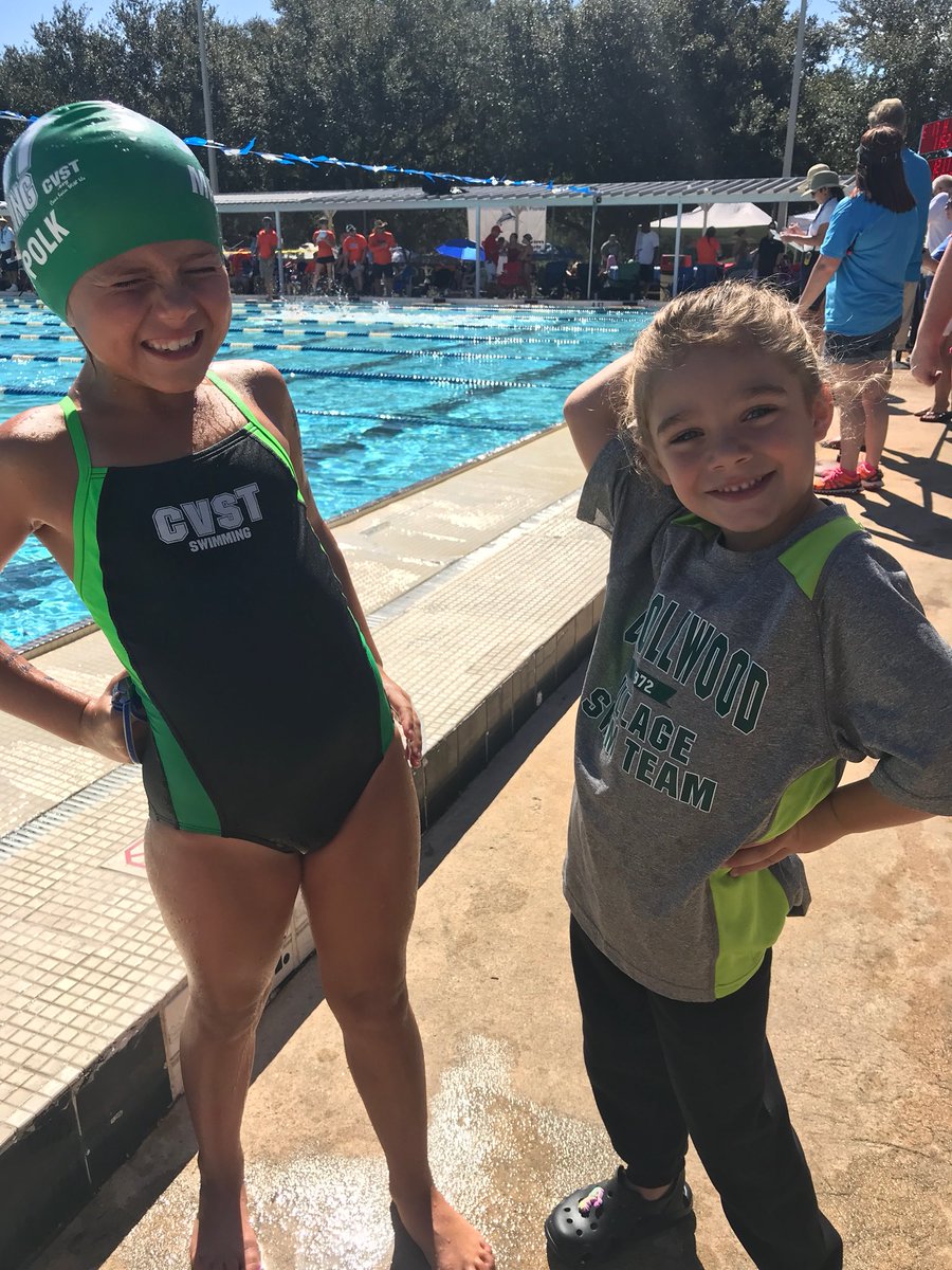 CVSTSwimming's tweet photo. #CVST Bronze Groupers, Molly Polk & Alex Myers strutting their stuff before the CFM Meet in Ocala! #SwimChicks #FunnestTeam #FunnestSport https://t.co/ly2WiZQfR5
