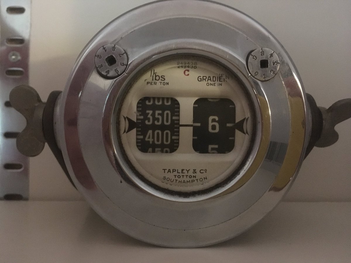 travelinperil's tweet photo. One of my period gadgets that’s still working perfectly #tapley #brakemeter https://t.co/LRXNg16Bh4