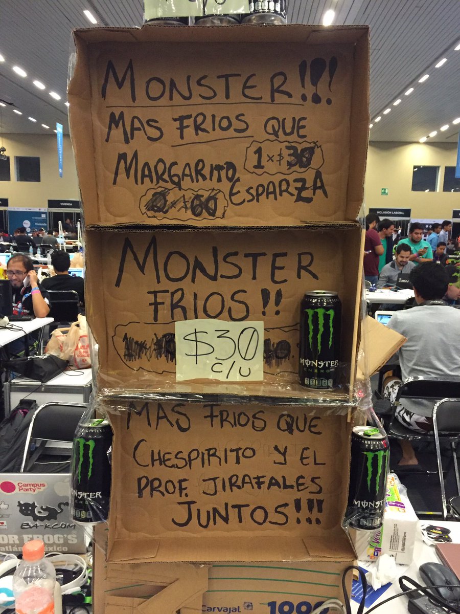 AayIbarraCpmx's tweet photo. #CPMX9aTodaMadre regalando cosas y vendiendo Monsters bara a la banda https://t.co/662sx6kwXc