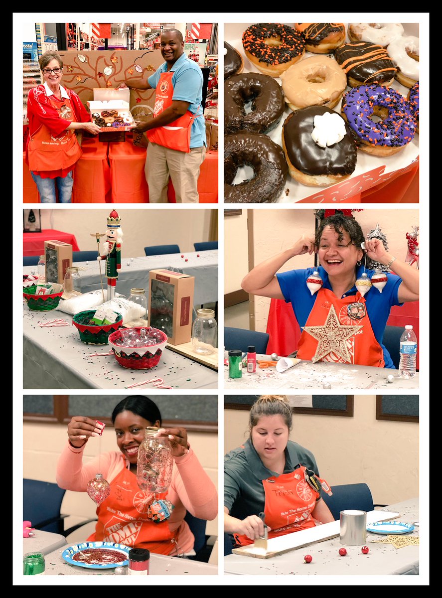 3602 Cashiers taking a extra break and making some awesome holiday decor! ornaments, mason jars, and pallets!
