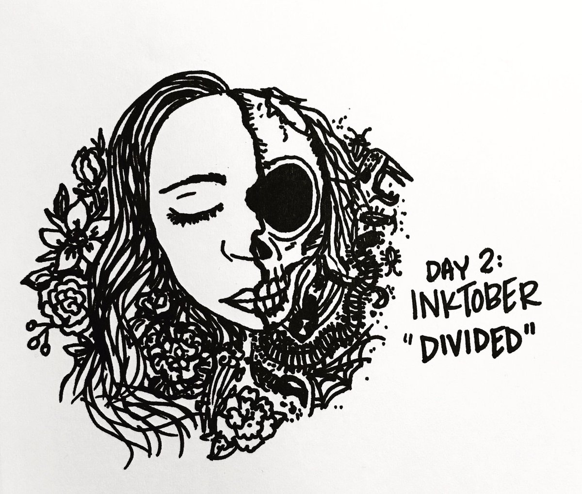 #inktober #inktober2017 "Divided"