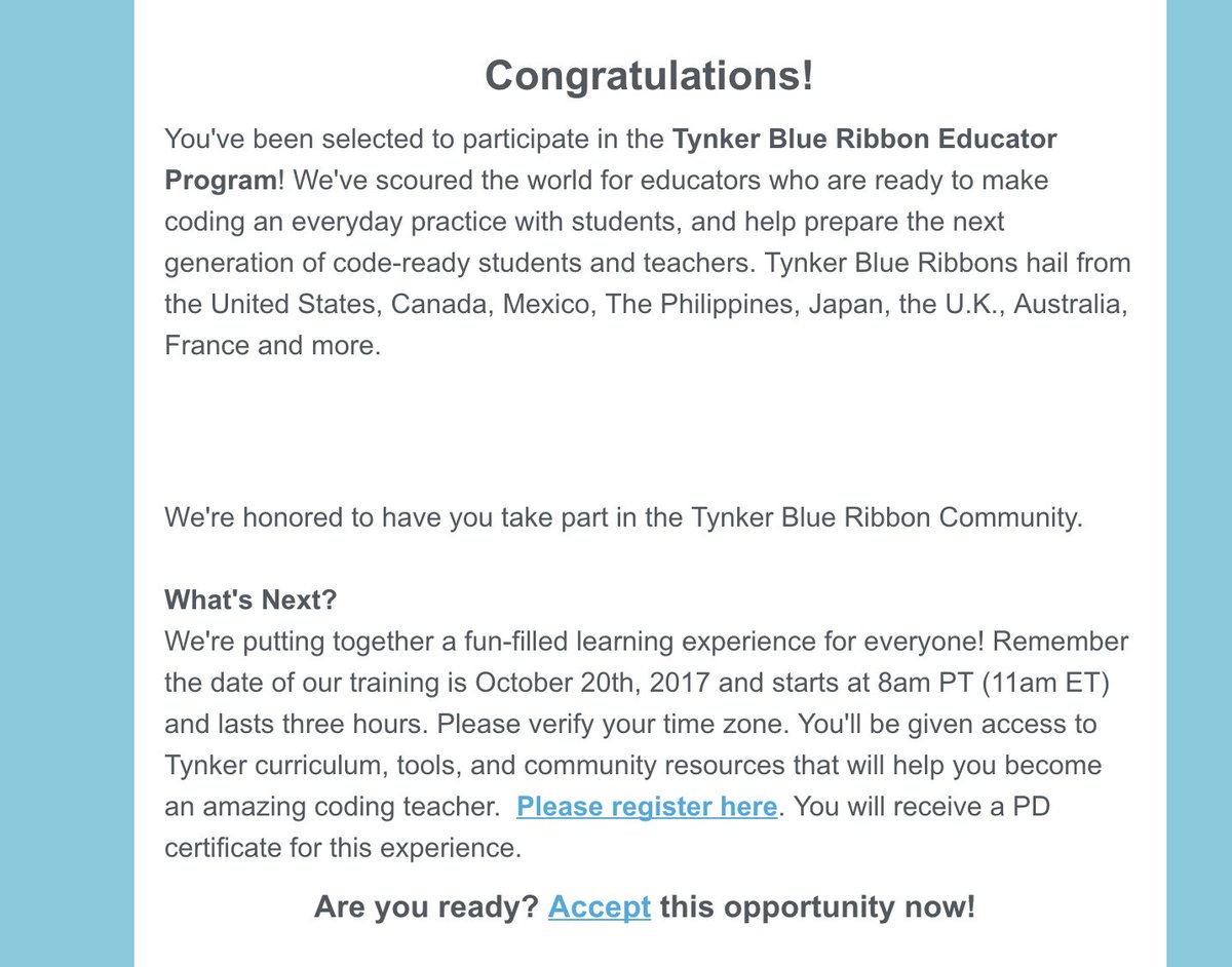 DenisecWright's tweet photo. #WeNeedCoders #hcspld excited to be been invited into the @gotynker family to create a passion for coding with my students #STEM https://t.co/O9ct1RBKX5