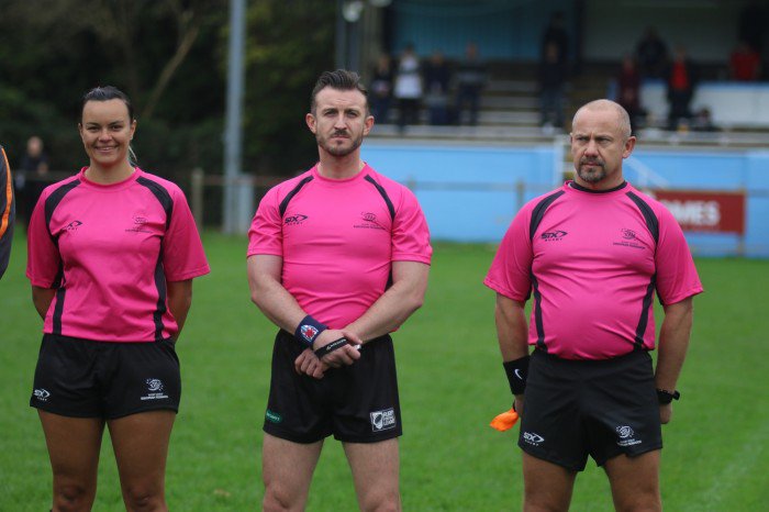 WalesRugbyL's tweet photo. Thanks to @JamesJRef who has said that today was his last game as a #rugbyleague referee. He took charge of Wales Dragonhearts v Germany. https://t.co/jH7lV44fPl
