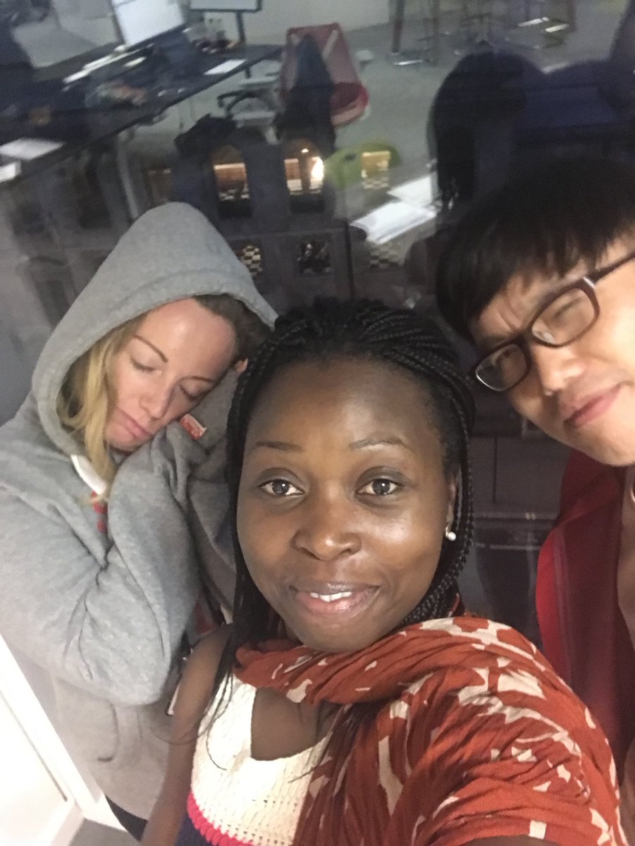 LolaAwosika's tweet photo. Emma literally fell asleep on her feet 🤣🤣@RonanHow @SuccEssMfactors @ChloeFitzgera20 #lifeatcapgemini https://t.co/2ZGqIvKpTP
