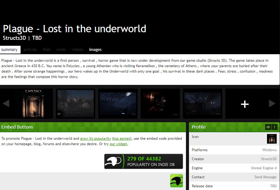 3DStructs's tweet image. Did you know that our game is on Indie DB ?
Feel free to go and check it out :
indiedb.com/games/plague-l…
Website:
structs3d.com