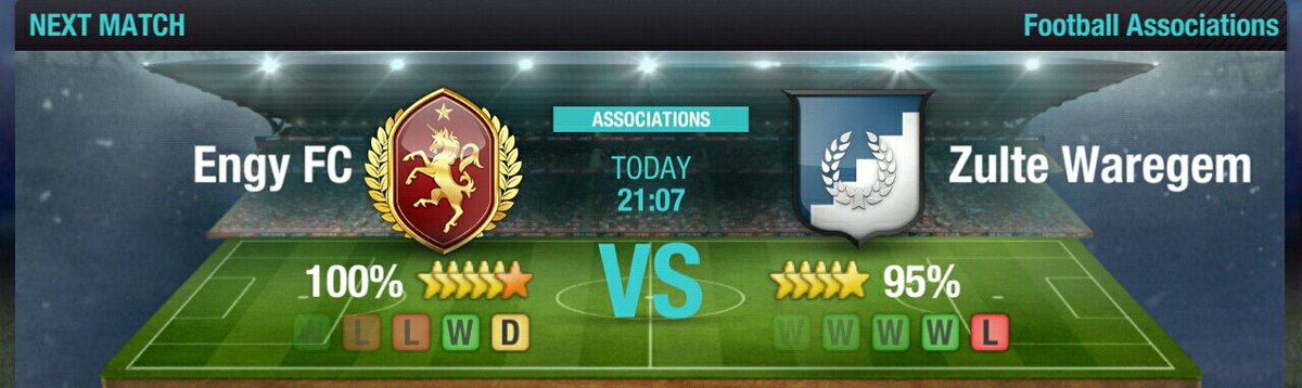 ZulteWaregemSV's tweet photo. Tonight Asocciation match for The 3°place ⚽⚽ 👊👊 21:07🕘 https://t.co/0rTD06lCiB