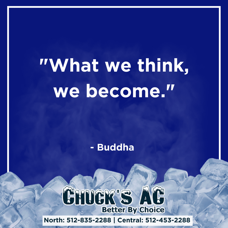 ChucksACRepair's tweet photo. "What we think, we become." Buddha #quotestoliveby #QOTD https://t.co/HVs3XTlo1e