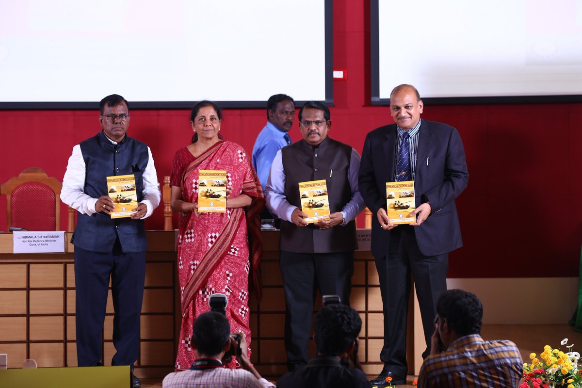 CVRDE_Avadi's tweet photo. Honorable RM Releasing the ARJUN MBT - an Indian Success Story that describes the entire project of ARJUN MBT MK- I https://t.co/KrHlkxyCIP