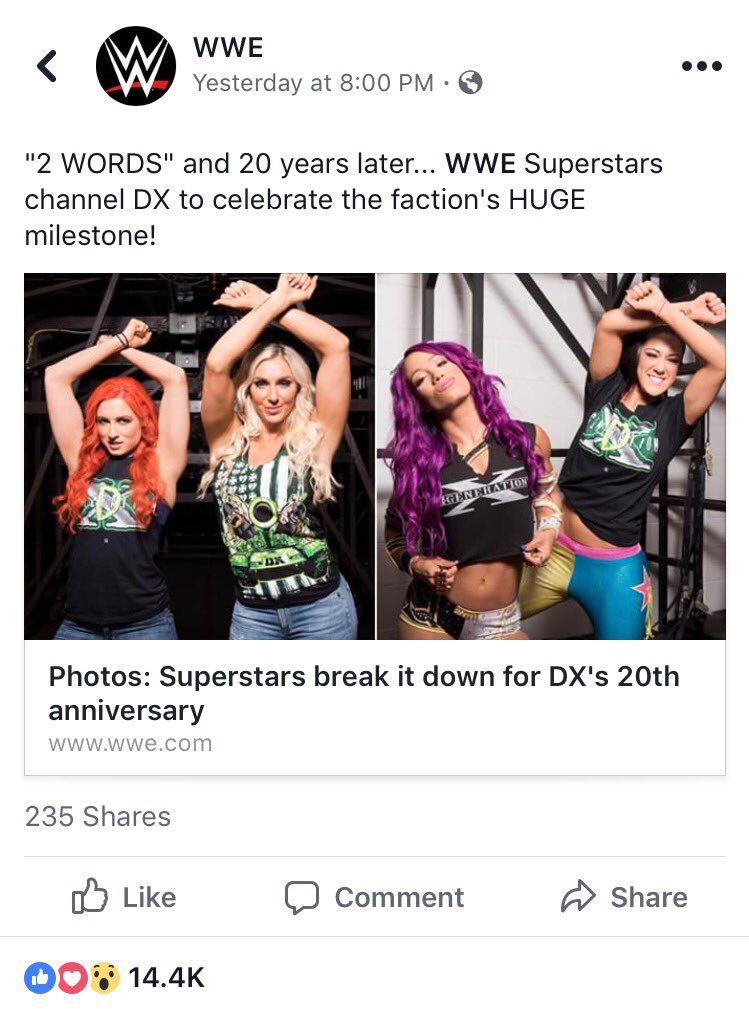 Obsolete1995's tweet photo. @WWERomanReigns "we don't need people running around here acting like DX from 20 years ago" 😂😂😂 https://t.co/yjQJMHz08M