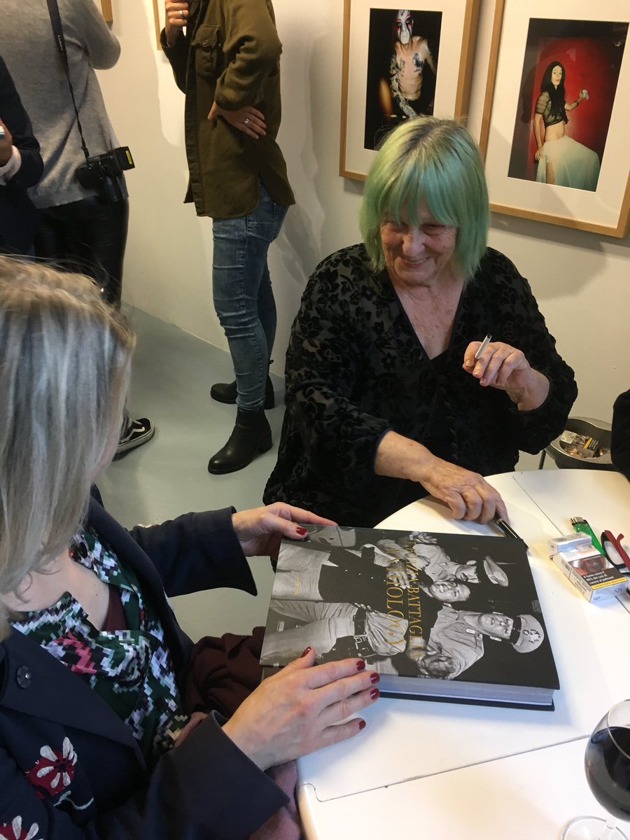 OscarvanG's tweet photo. Great opening at @RonLangArt today, with the grande dame of Italian (mafia) photography: Letizia Battaglia. Go and see that exhibition! https://t.co/o6hnyyffU5