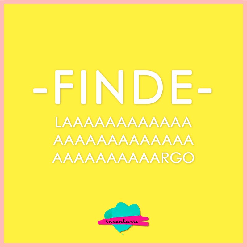 DGInventario's tweet photo. Finde laaaaargooo! 😁🙌 
#LunesFeriado #Felicidad https://t.co/DRBo2o55vo