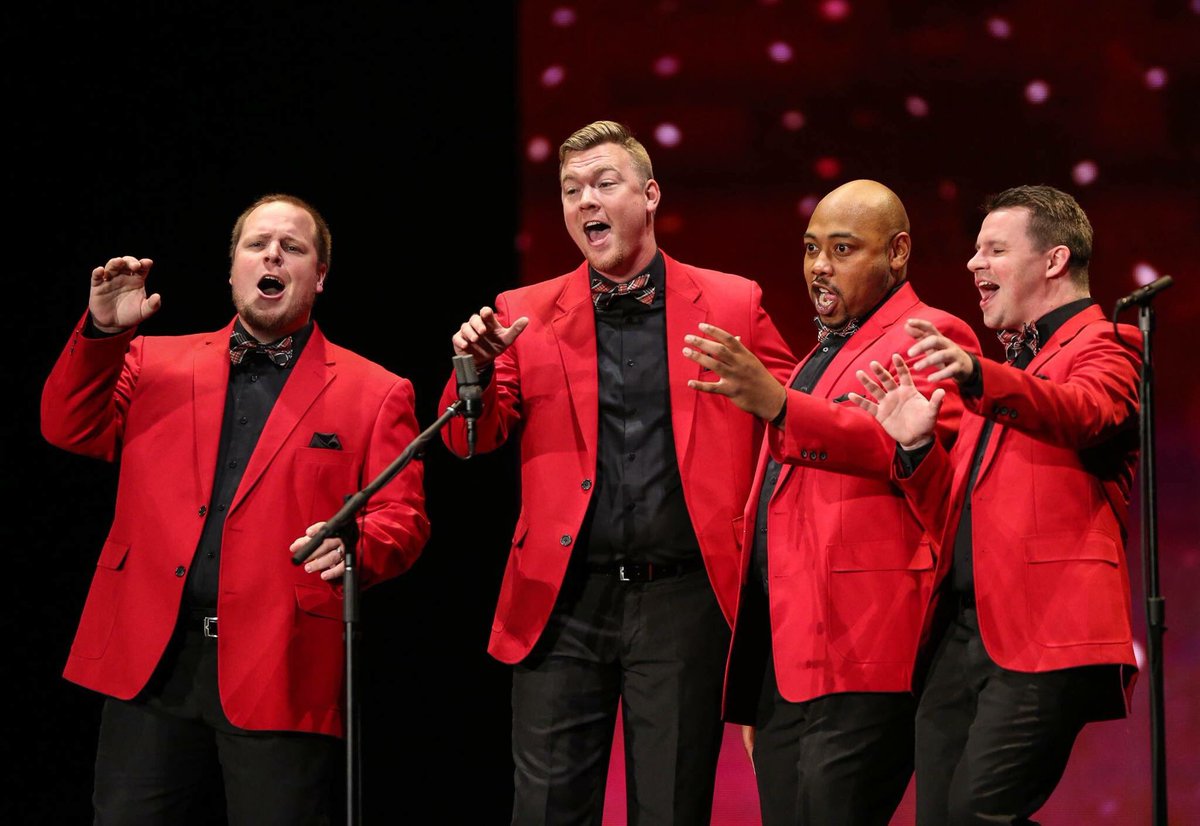 AOHchorus's tweet photo. 4 quartets w/ AOH members are competing at the @CSDBarbershop district: Connect Four, Fleet Street, Four Fifths and The Kingsmen! Good luck! https://t.co/UB8VscDABl