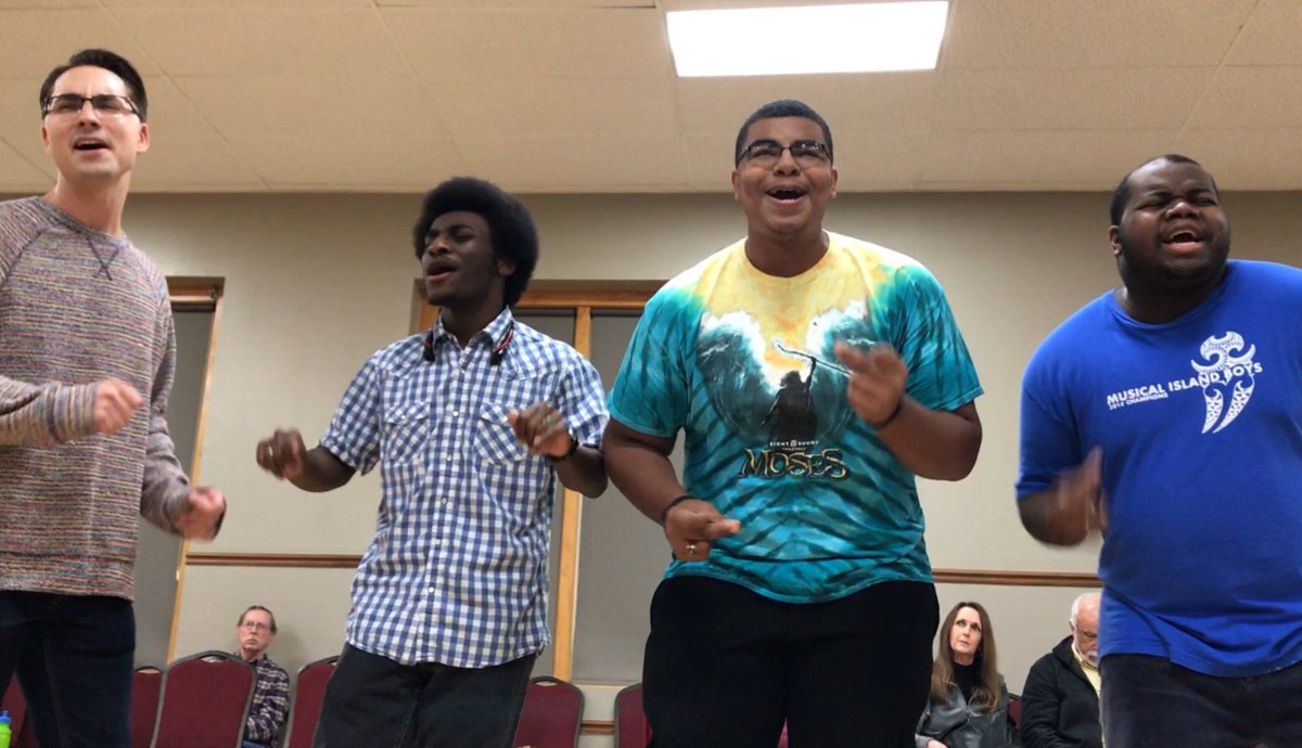 AOHchorus's tweet photo. 4 quartets w/ AOH members are competing at the @CSDBarbershop district: Connect Four, Fleet Street, Four Fifths and The Kingsmen! Good luck! https://t.co/UB8VscDABl