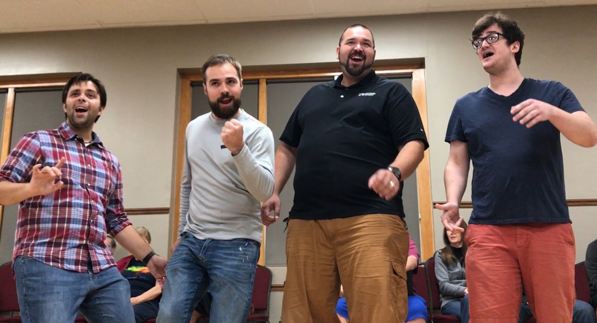 AOHchorus's tweet photo. 4 quartets w/ AOH members are competing at the @CSDBarbershop district: Connect Four, Fleet Street, Four Fifths and The Kingsmen! Good luck! https://t.co/UB8VscDABl