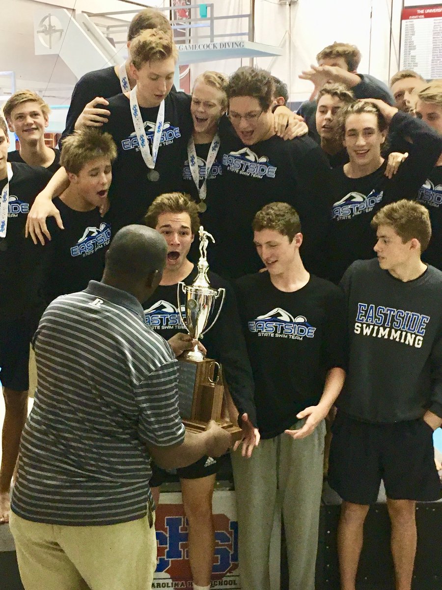 SCHSL's tweet photo. Congrats to AAAA State Swim Champions- Boys and Girls! @EastsideEagles3 🏆🏊🏊‍♀️#SWIM17 #SCHSL https://t.co/wYjrVeHsNR